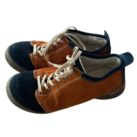 VINTAGE NINE WEST SNEAKERS BLUE/CAMEL COLOR - Picture 1 of 6